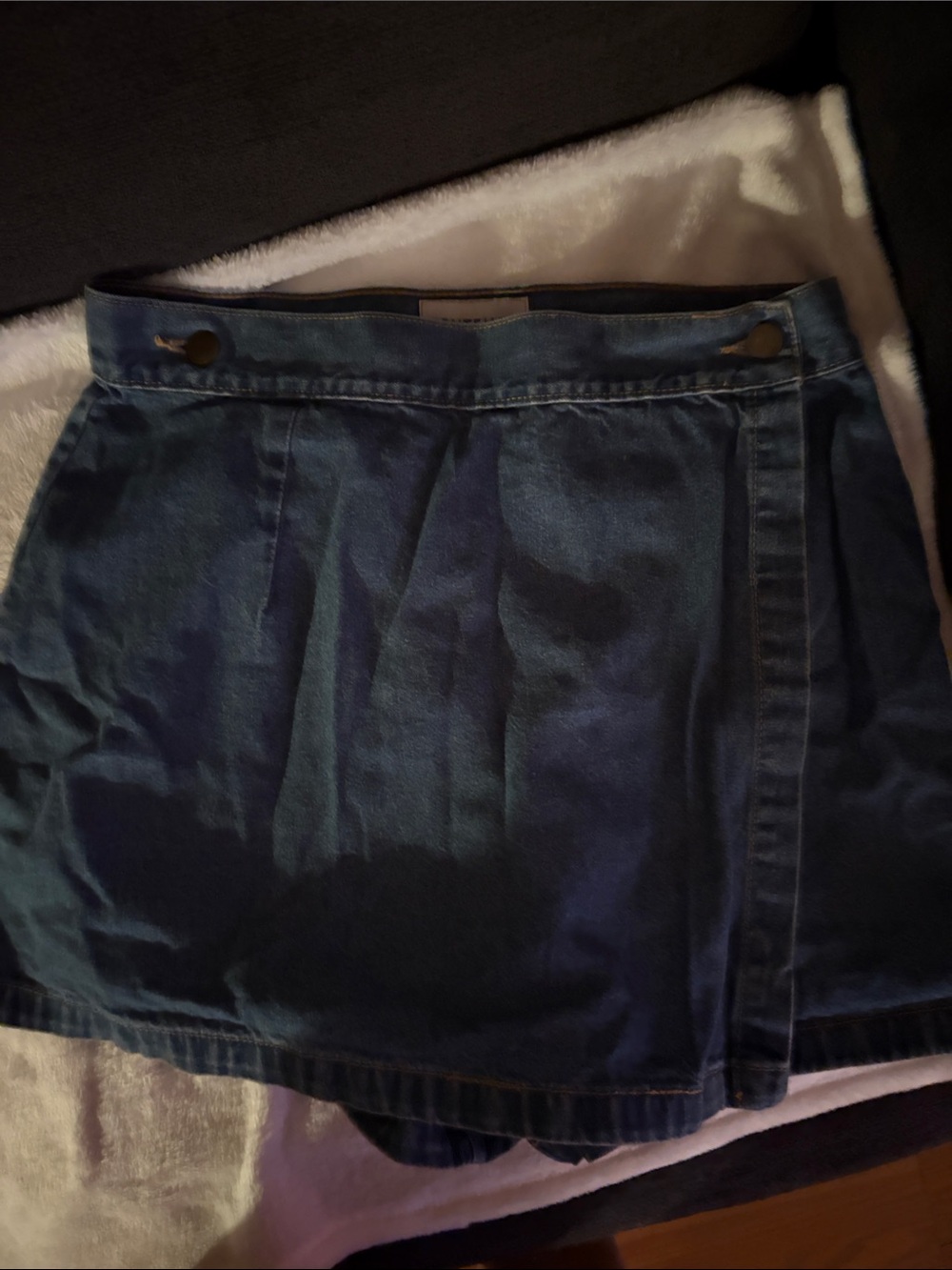 Dark Wash Denim Skort